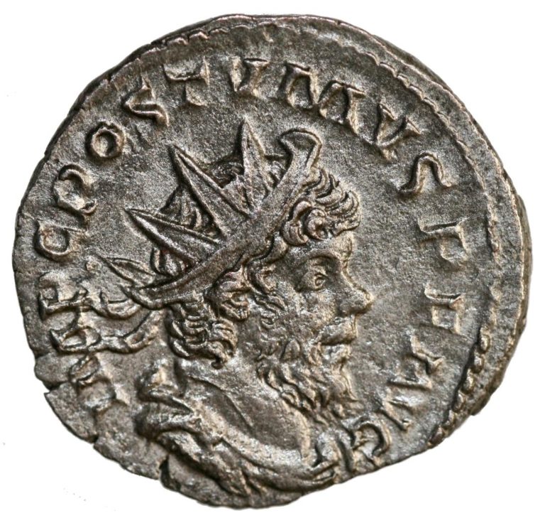Antoninianus from Emperor Postumus (265-268 AD)