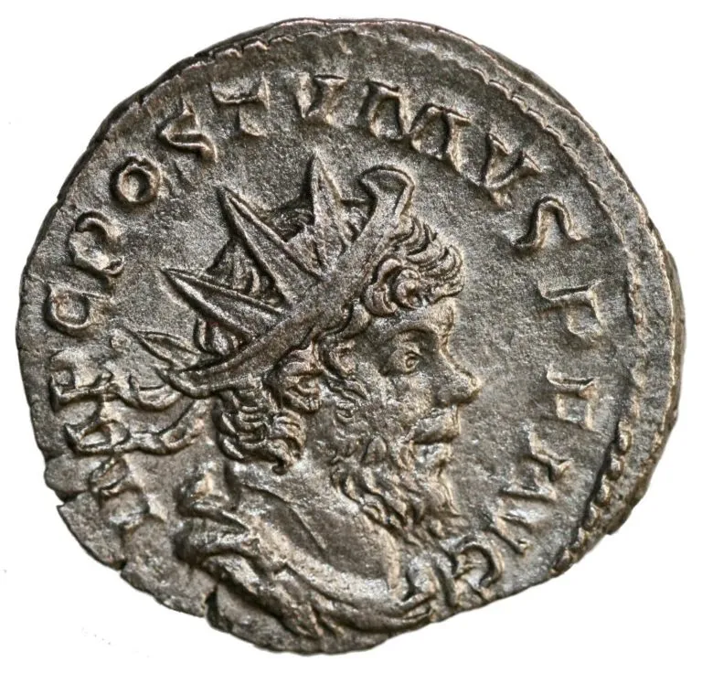Antoninianus from Emperor Postumus (265-268 AD)