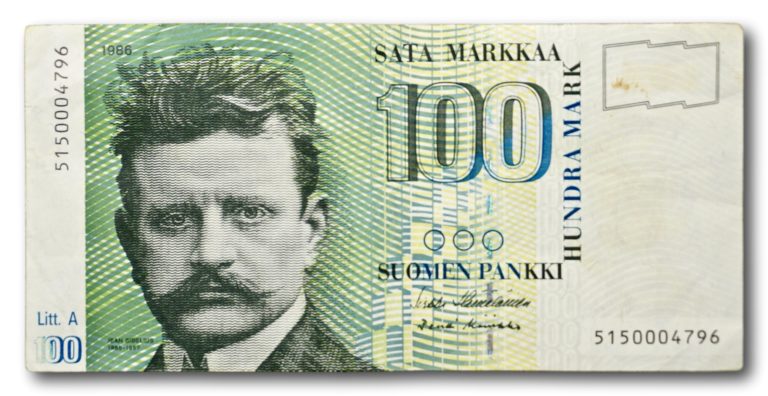 Finland, 100 markkaa 1986