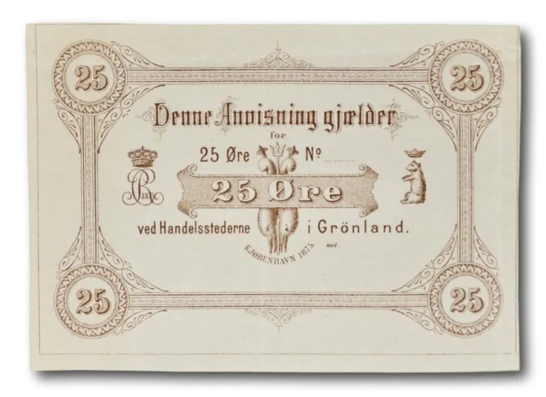 Grønland, 25 øre 1875