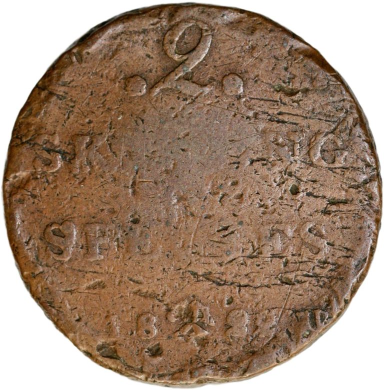 2 skilling 1822