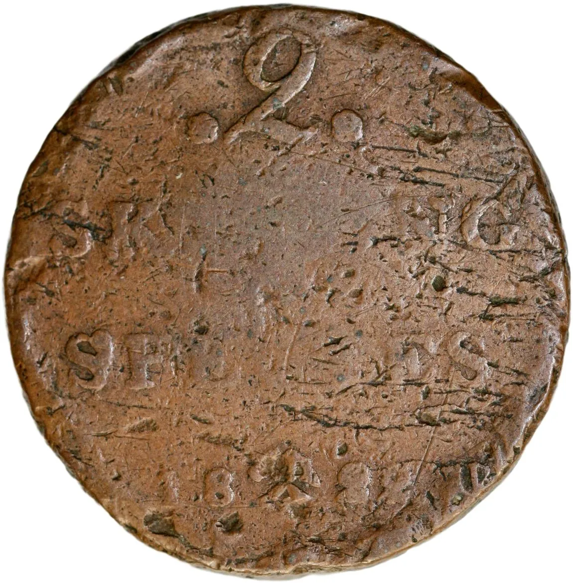 2 skilling 1822