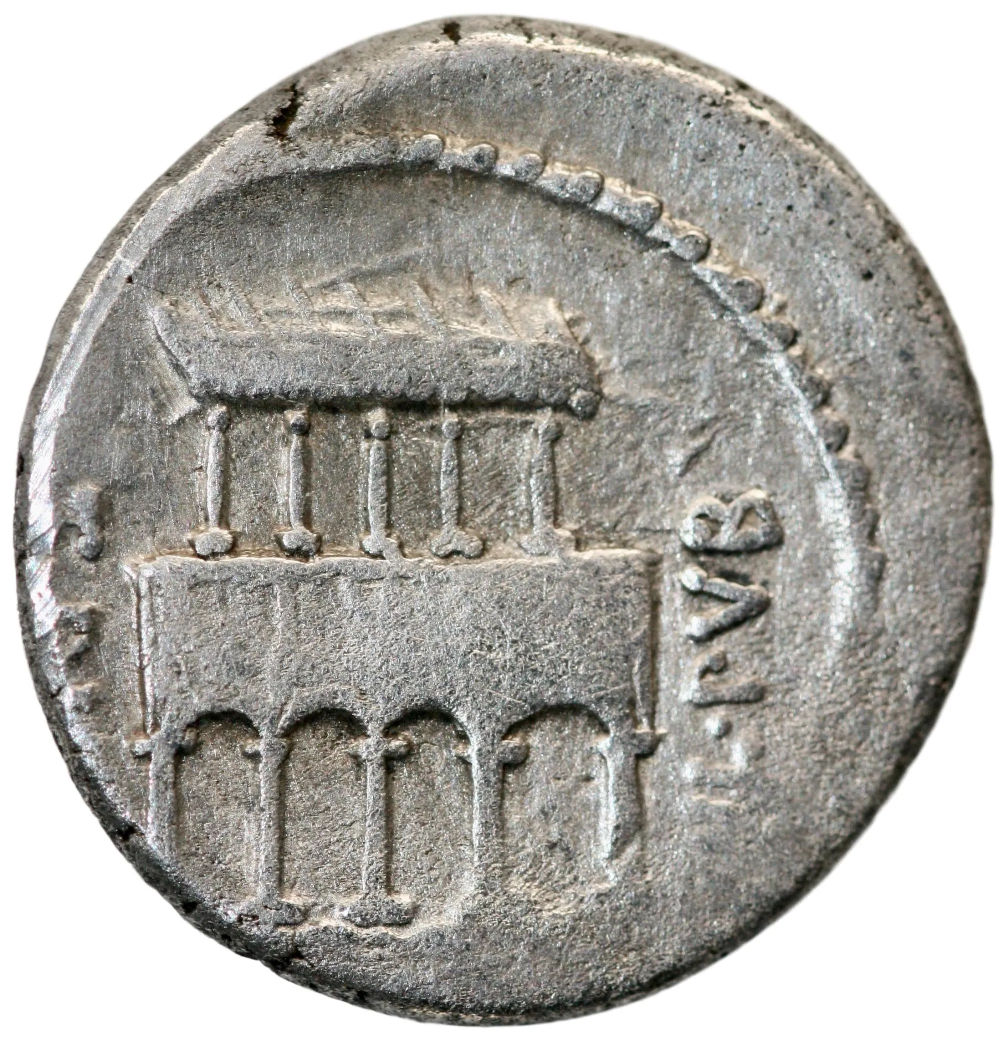 Denarius from P. Fonteius P. f. Capito (ca. 55 BC)