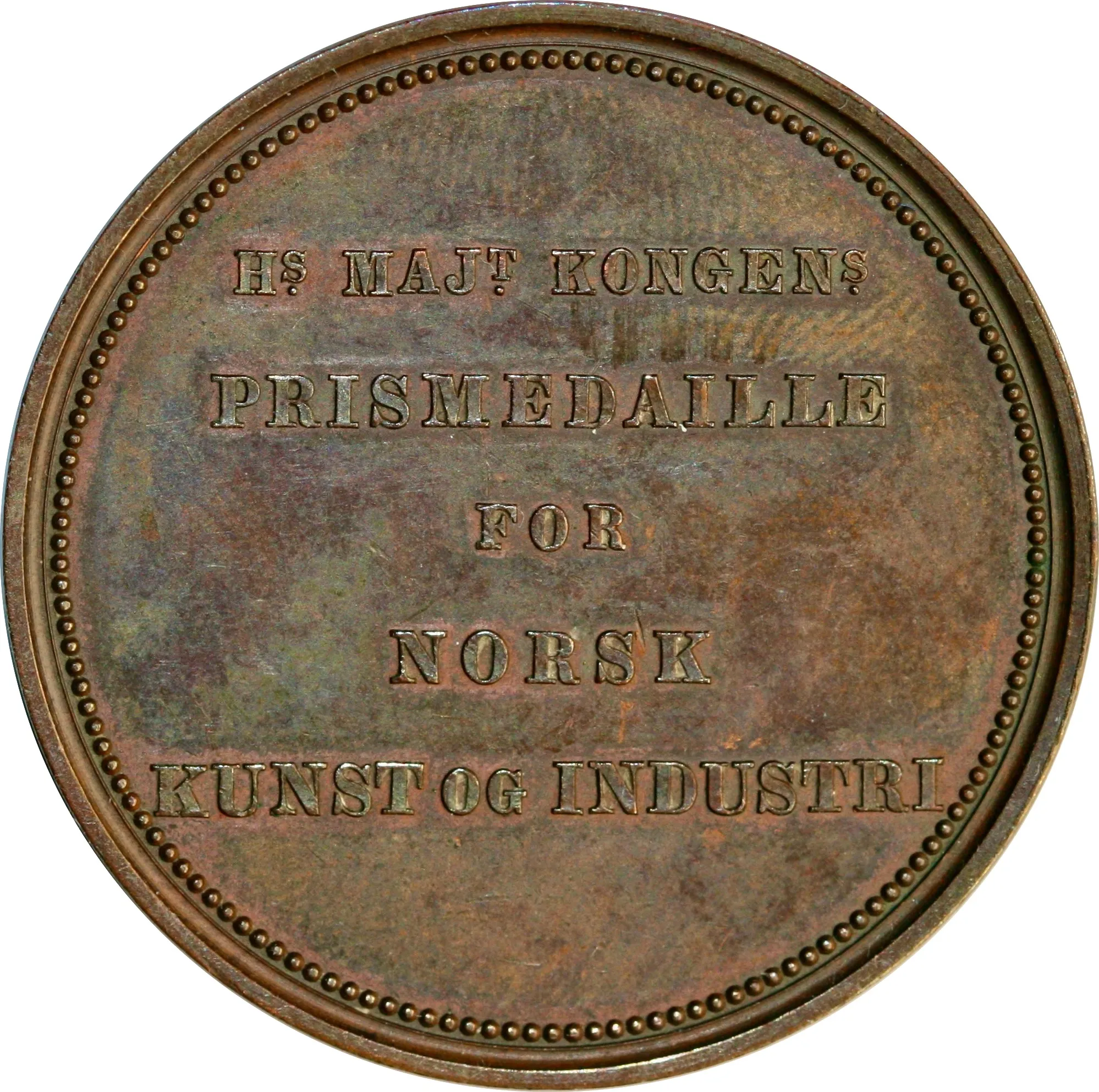 Kong Oscar IIs medalje for kunst og industri 1879 - Bilde 2