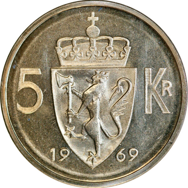 5 kroner 1969 (prakt!)