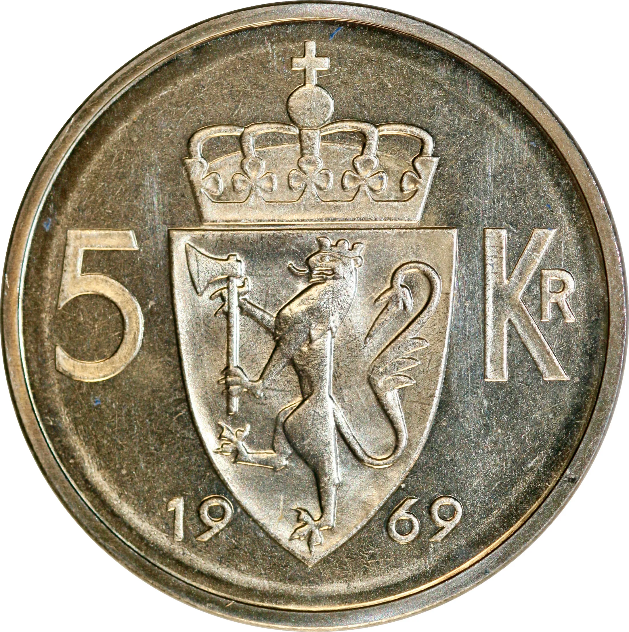 5 kroner 1969 (choice!)