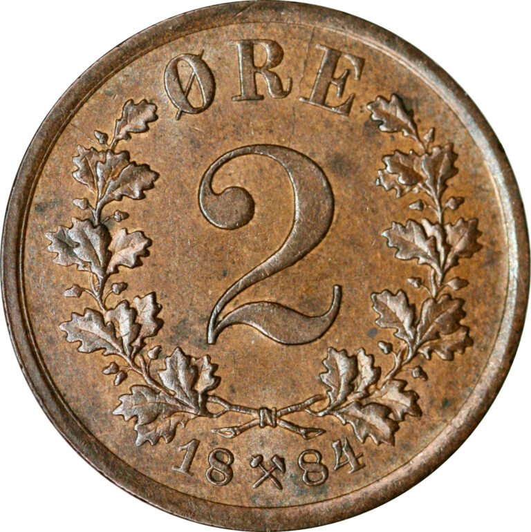 2 øre 1884