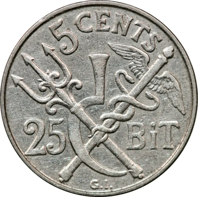 Danish West Indies, 5 cents 1905