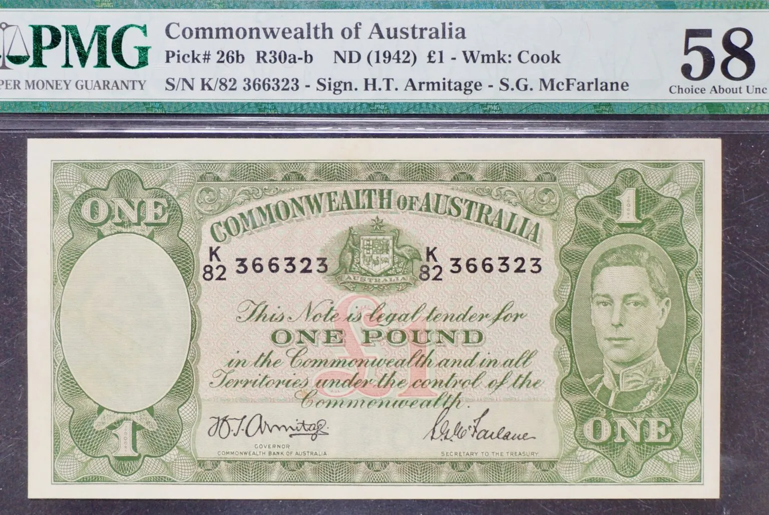 Australia, 1 pound 1942 - Image 2