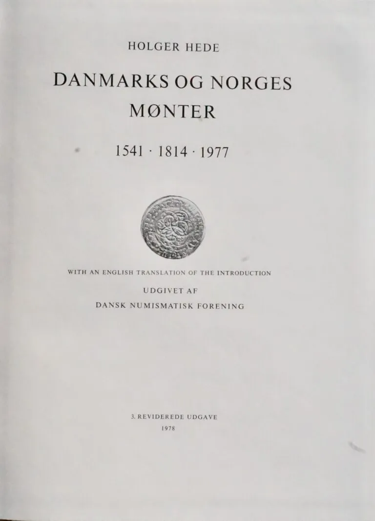 Danmarks og Norges mønter 1541 – 1814 – 1977