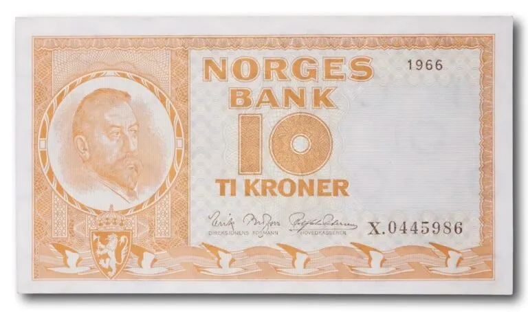 Norway, 10 kroner 1966 replacement banknote