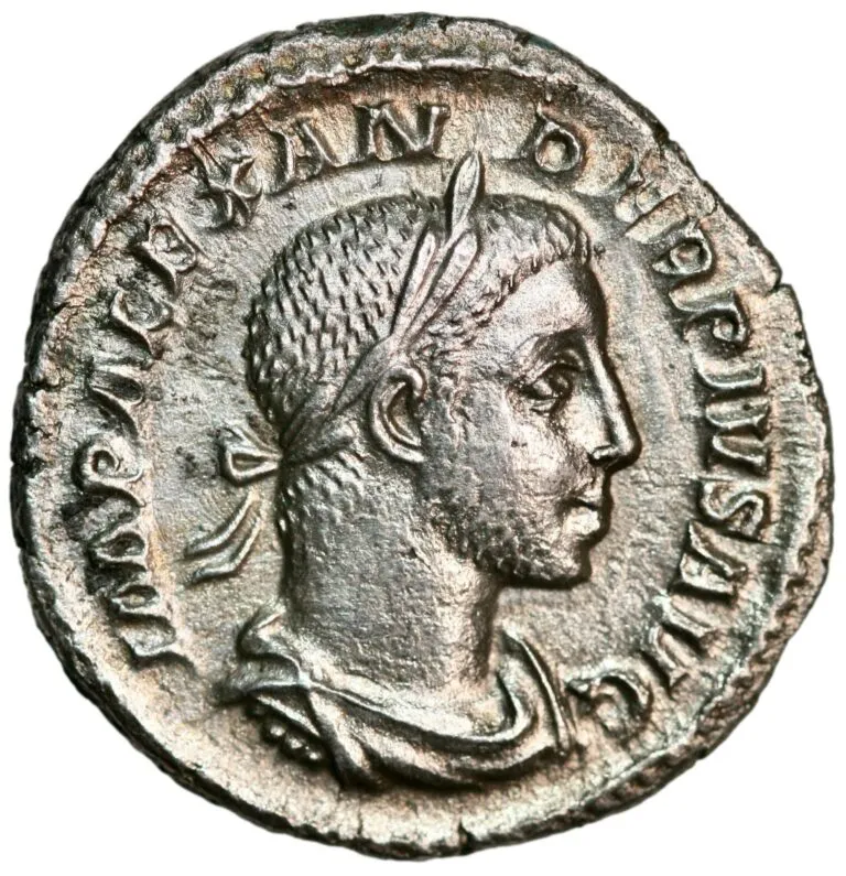 Denarius from Emperor Severus Alexander (232 AD)