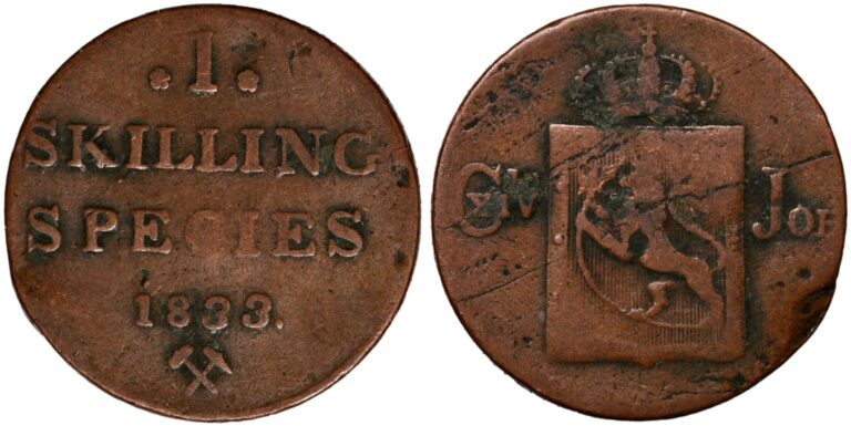 1 skilling 1833