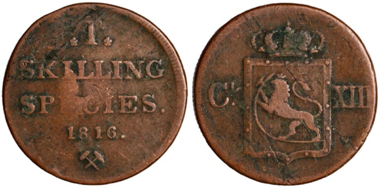 Norway, 1 skilling 1816