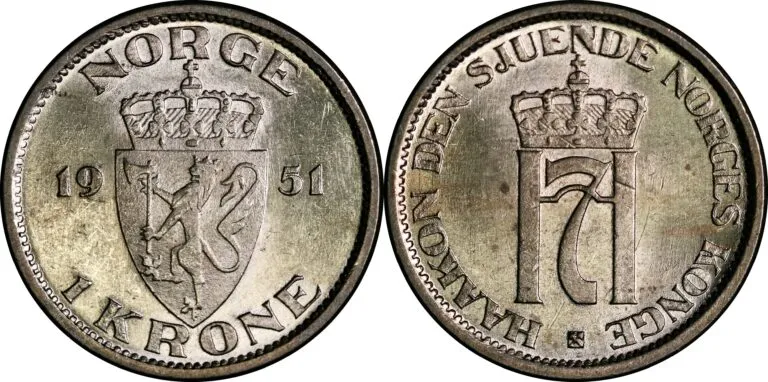 Norway, 1 krone 1951 (Choice!)