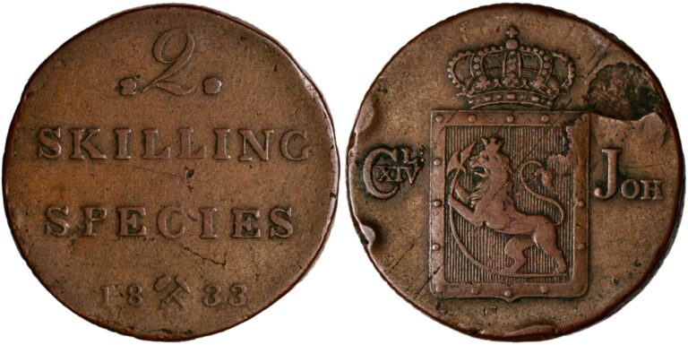 Norway, 2 skilling 1833