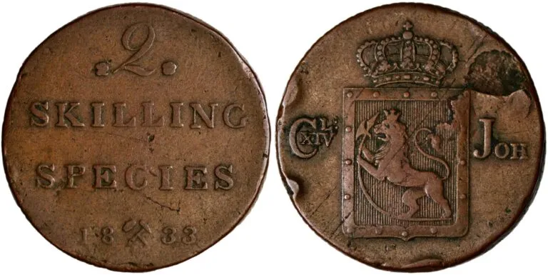 2 skilling 1833