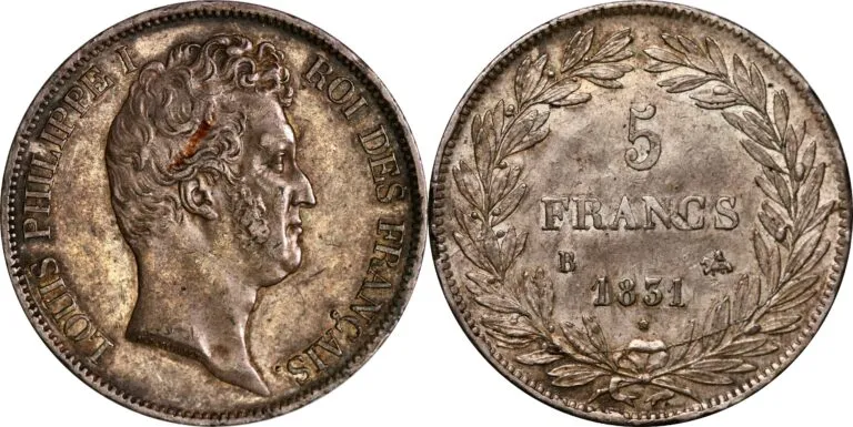 France, 5 francs 1831