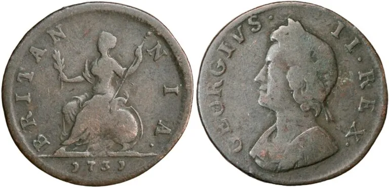 Storbritannia, farthing 1731