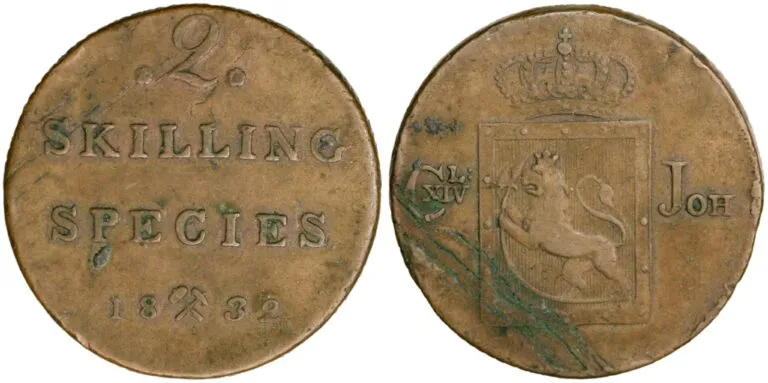 2 skilling 1832