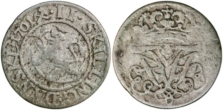 Norway, 2 skilling 1701
