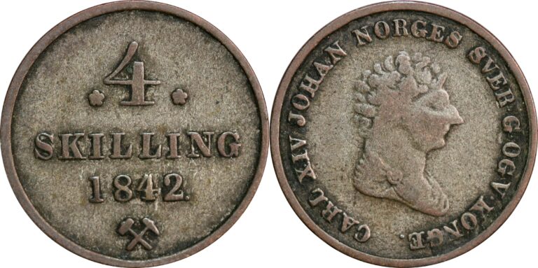 Norway, 4 skilling 1842