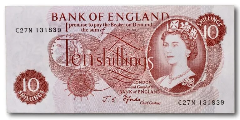 Storbritannia, 10 shilling 1961-1970