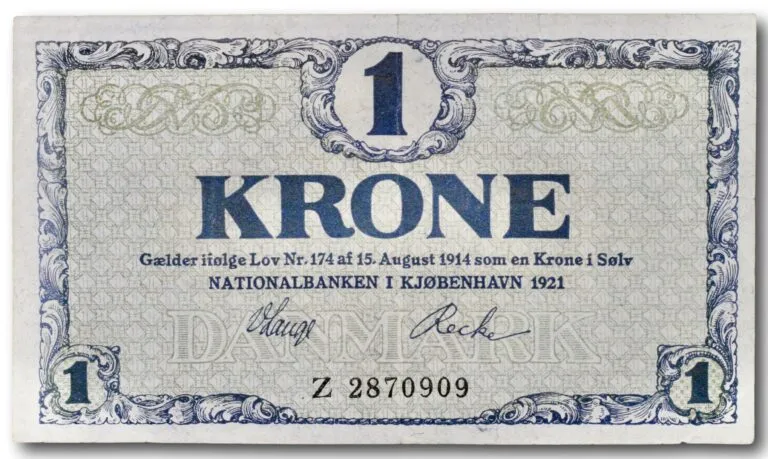 Denmark, 1 krone 1921