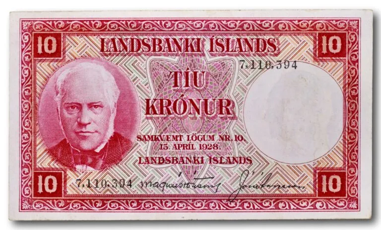 Island, 10 kronur 1928