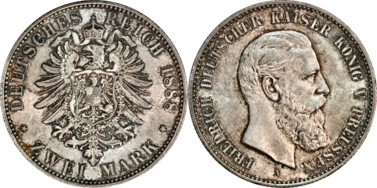 Prussia, 2 mark 1888