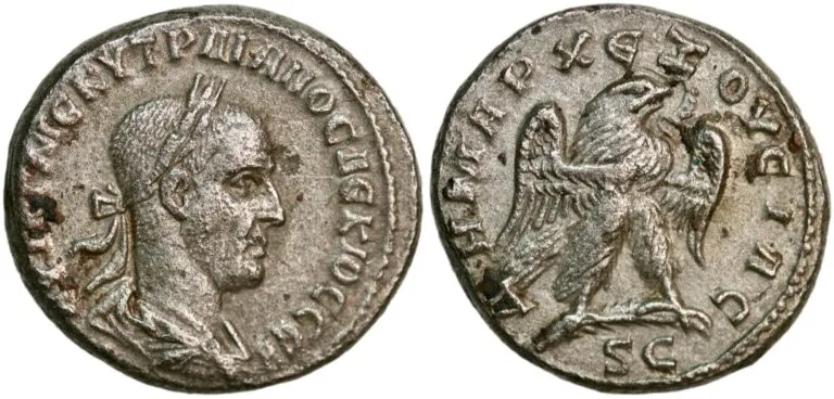 Tetradrachm from Emperor Trajan Decius (249-250 AD)