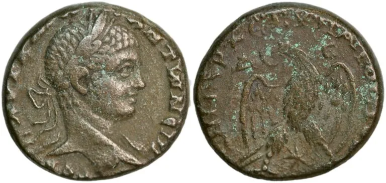 Tetradrachm from Emperor Elagabalus (219 AD)