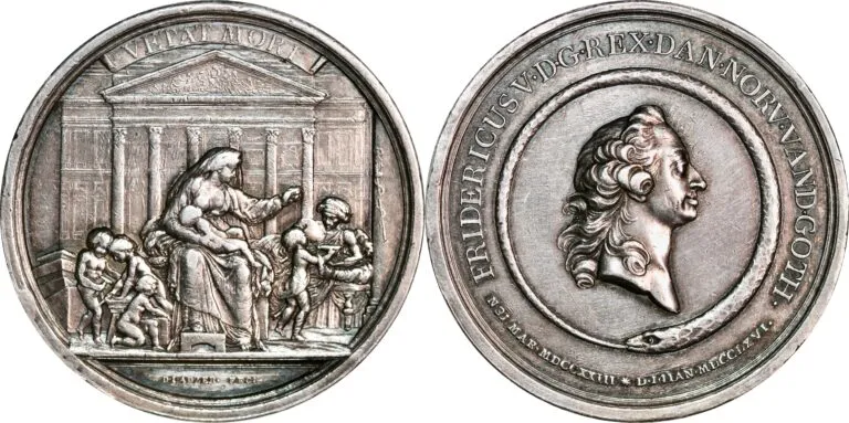 Denmark, the Death of King Frederik V (1766)