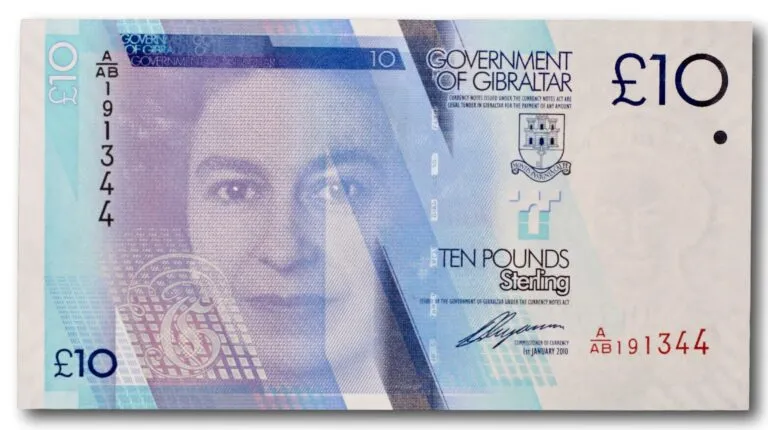 Gibraltar, 10 pounds 2010