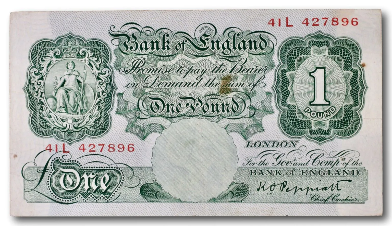 Storbritannia, 1 pund 1948-1949