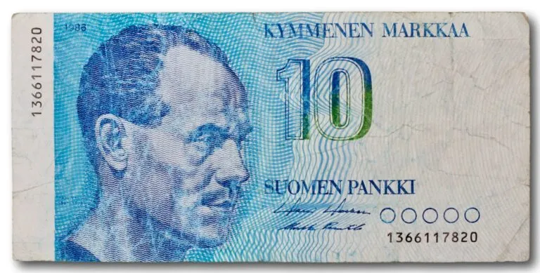 Finland, 10 markkaa 1986