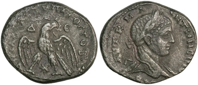 Tetradrachm from Emperor Elagabalus (219 AD)