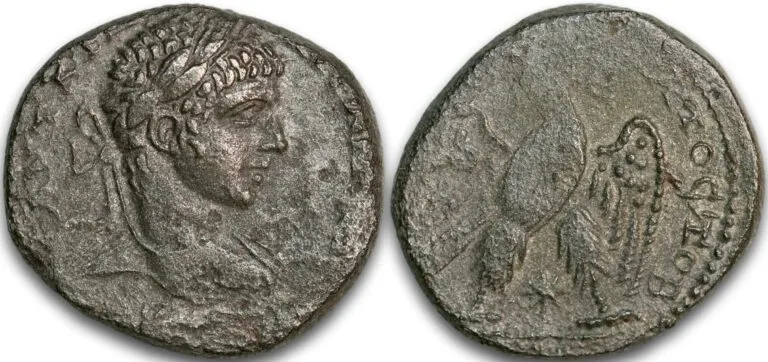 Tetradrachm from Emperor Elagabalus (218-222 AD)