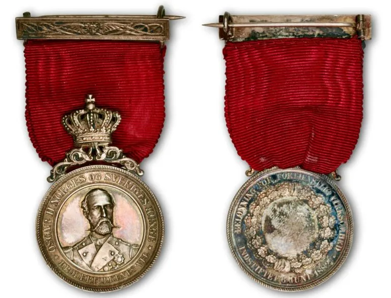 Norway, King Oscar II’s Medal for Civil Service (1882)