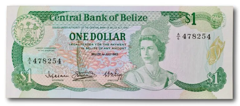 Belize, 1 dollar 1983-1987