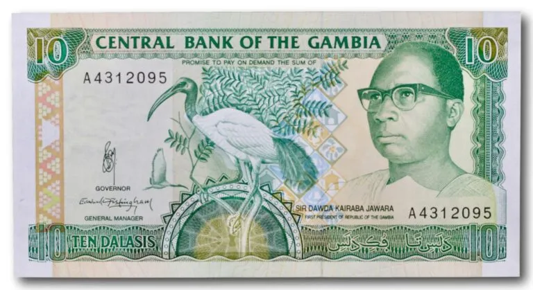 Gambia, 10 dalasis 1989-1991