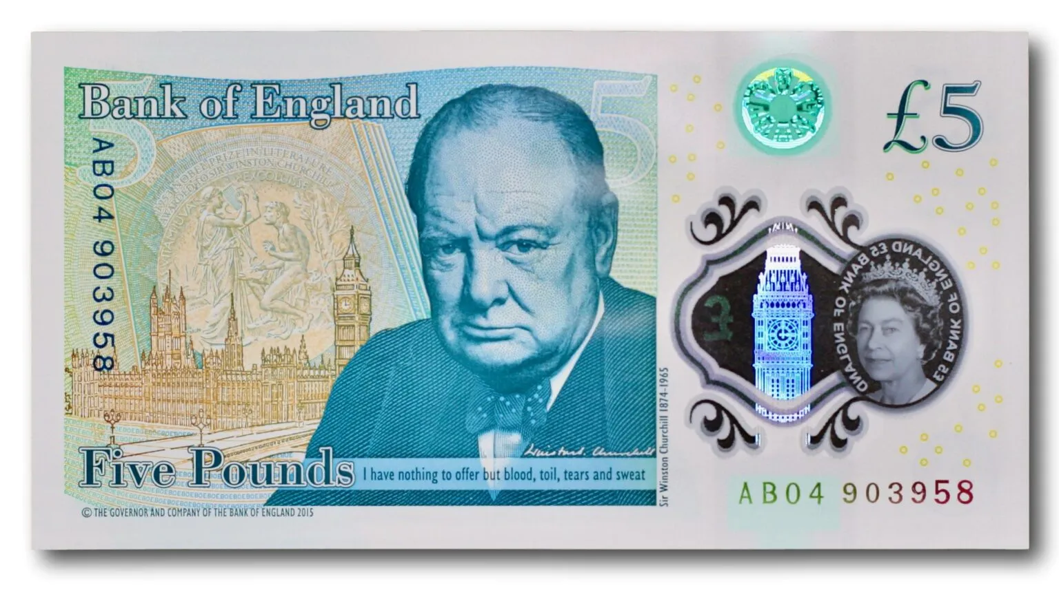 Storbritannia, 5 pund 2016- - Bilde 2