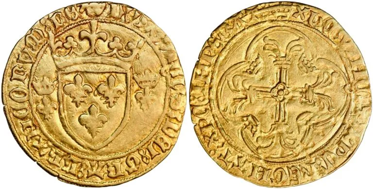 France, ecu d’or (gold!) 1461