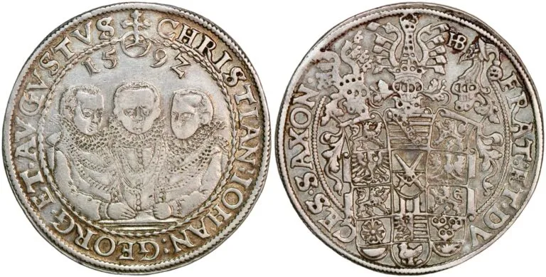 Germany, thaler 1592