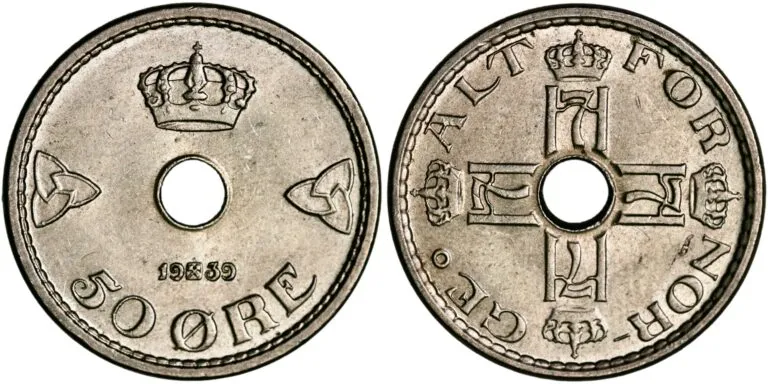 Norway, 50 øre 1939