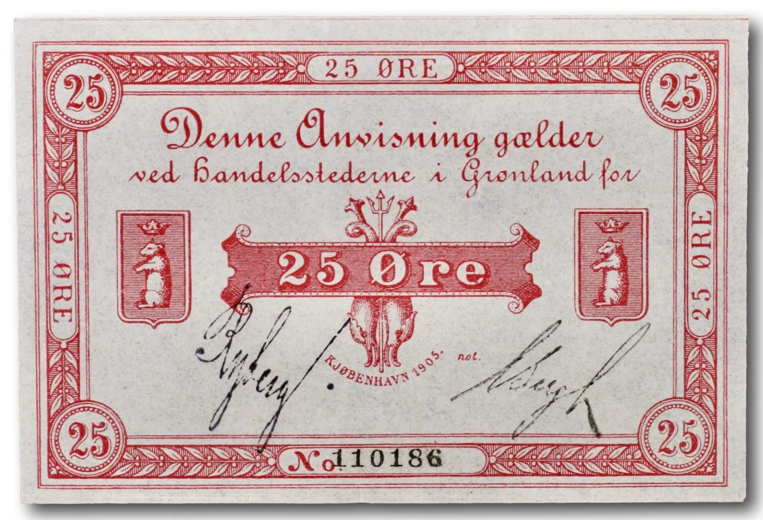 Greenland, 25 øre 1905