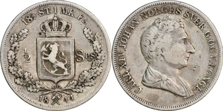 Norway, 1/2 speciedaler 1844