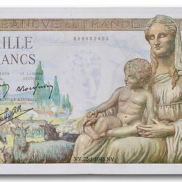 France, 1000 francs 1943