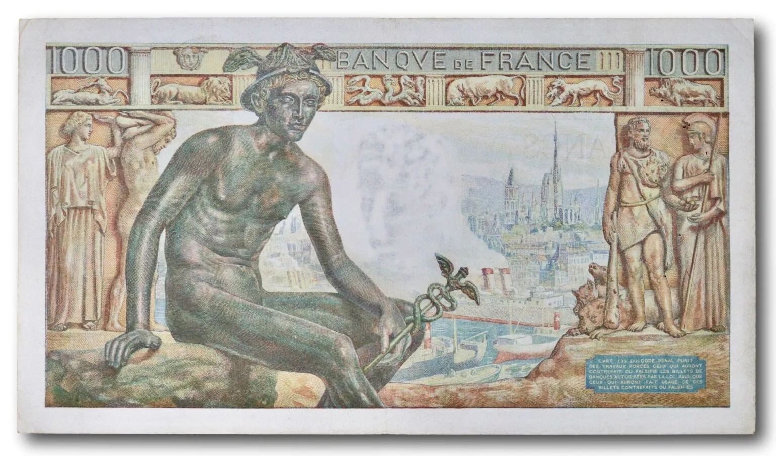 Frankrike, 1000 francs 1943 - Bilde 2