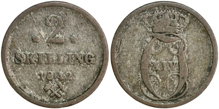 2 skilling 1842